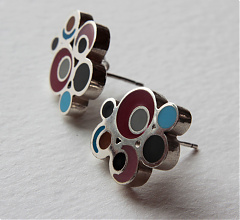 70s! Bubbles fülbevaló