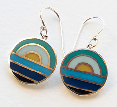 Balatoni naplemente fülbevaló