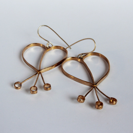 Szívvirág fülbevaló