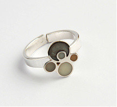 70s! White Bubbles gyűrű