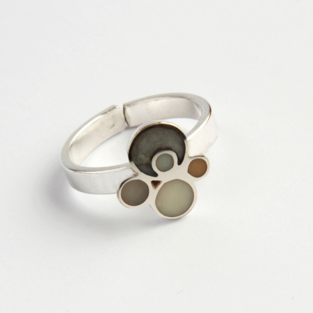 70s! White Bubbles gyűrű