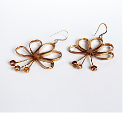 Bazsarózsa fülbevaló